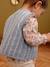 Gilet bébé sans manche denim fleurs stone - vertbaudet enfant 