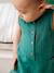 Combinaison longue bébé gaze de coton vert émeraude - vertbaudet enfant 