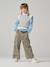 Pantalon fille large imprimé beige+multicolore+vanille - vertbaudet enfant 