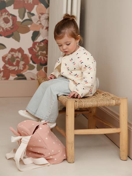 Gewatteerd vestje voor babymeisjes vanille - vertbaudet enfant 