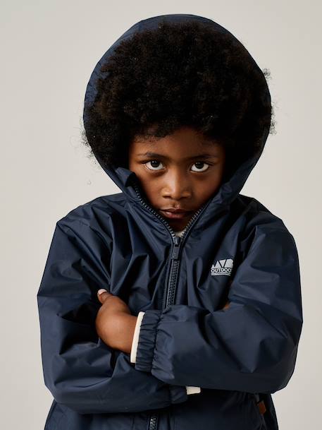 Windjack voor jongens marineblauw - vertbaudet enfant 