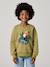Sweater jongen met ronde hals en lange mouwen nachtblauw+olijf - vertbaudet enfant 