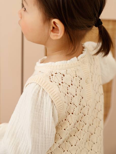 Pull bébé fille 2 en 1 écru - vertbaudet enfant 