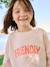 Sweat fille message positif rose pâle+vert d'eau - vertbaudet enfant 
