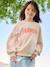 Sweat fille message positif rose pâle+vert d'eau - vertbaudet enfant 