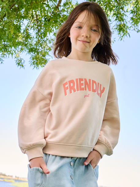 Fille-Sweat fille message positif