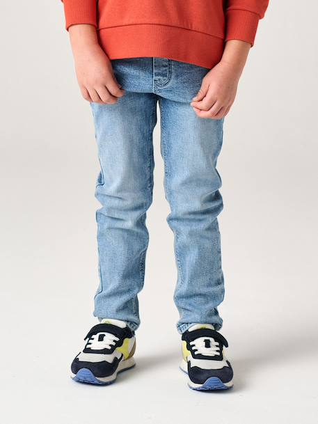 Lot 2 jeans garçon slim denim gris+double stone+stone - vertbaudet enfant 