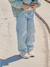 Wijde meisjesjeans medium lichaamsbouw denimgrijs+donkerblauw+lichtblauw+middenblauw - vertbaudet enfant 