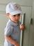 Casquette « Happy youpi » bébé rayé bleu - vertbaudet enfant 