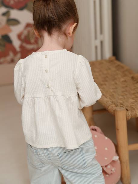 Blouse babymeisjes ecru - vertbaudet enfant 
