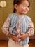 Gilet bébé sans manche denim fleurs stone - vertbaudet enfant 