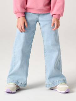 -Wijde tregging voor meisjes van denim