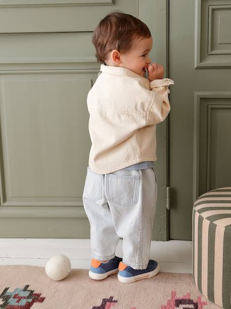 Surchemise bébé pressionnée sable+taupe - vertbaudet enfant 