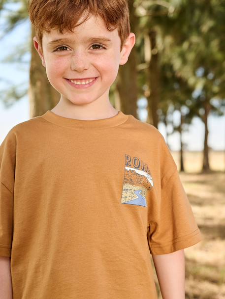 T-shirt à motif manches courtes garçon orange - vertbaudet enfant 
