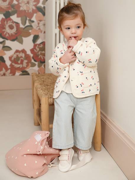 Gilet bébé fille matelassé vanille - vertbaudet enfant 