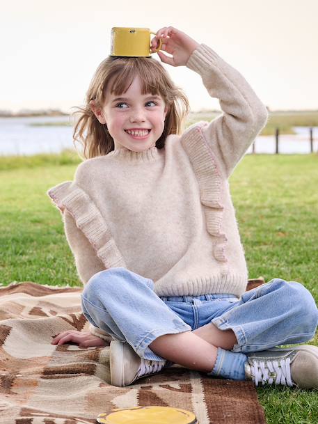 Fille-Pull, gilet, sweat-Pull fille en maille