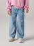 Wijde jeans voor meisjes met sterren denimgrijs+lichtblauw - vertbaudet enfant 