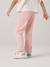 Pantalon mom fille brodé prune+rose poudré+vert de gris - vertbaudet enfant 
