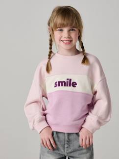 -Sweat fille colorblock