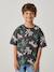 T-shirt garçon manches courtes anthracite+blanc+écru - vertbaudet enfant 