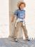 Eenvoudig aan te trekken jongensbroek met rechte pasvorm beige+middenblauw+nachtblauw+saliegroen+terracotta - vertbaudet enfant 