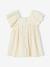 Katoenen babyjurk ecru+rood - vertbaudet enfant 