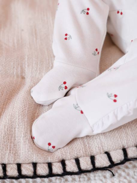 Pyjama Naissance fille cerise écru - vertbaudet enfant 