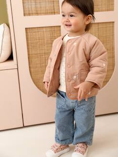 Bébé-Manteau, combipilote, nid d'ange-Veste brodée bébé fille
