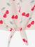 T-shirt fille imprimé noeud fantaisie manches courtes blanc+lavande+rose - vertbaudet enfant 