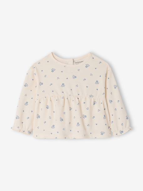 Lot 2 T-shirts manches longues bébé rose - vertbaudet enfant 