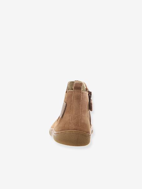 Boots Barefoot Glitty marron+or+taupe - vertbaudet enfant 