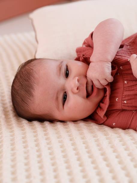 Combinaison bébé fille manches courtes blush - vertbaudet enfant 