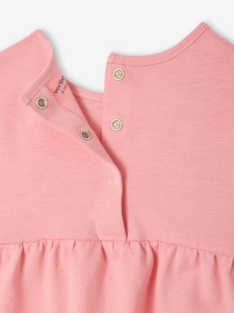 Set van 2 T-shirts met lange mouwen baby rozen - vertbaudet enfant 