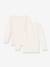 Lot 2 tee-shirts manches longues Petit Bateau blanc - vertbaudet enfant 
