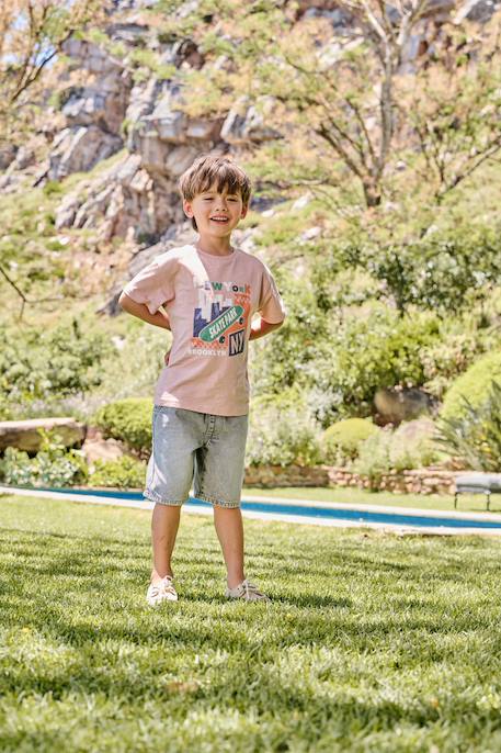 T-shirt garçon motif graphique blush - vertbaudet enfant 