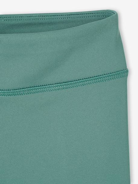 Set van 2 sportieve fietsshorts voor meisjes groen+rozen - vertbaudet enfant 