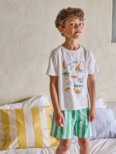 Lot 2 pyjashorts écru - vertbaudet enfant 