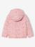 Doudoune fille légère réversible anthracite+mauve+rose pâle - vertbaudet enfant 