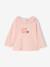 Lot 2 T-shirt manches longues collerette rose pâle - vertbaudet enfant 