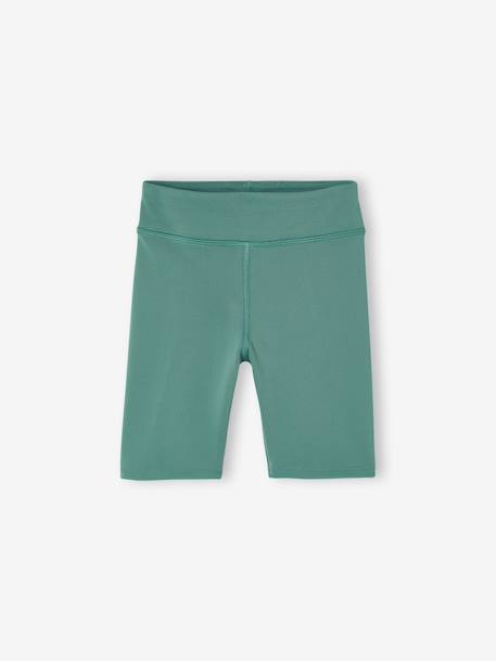 Set van 2 sportieve fietsshorts voor meisjes groen+rozen - vertbaudet enfant 