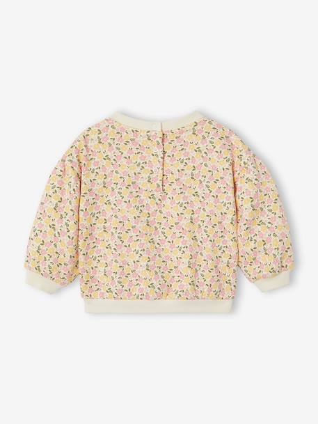 Babysweater met print vanille - vertbaudet enfant 