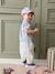 Casquette « Happy youpi » bébé rayé bleu - vertbaudet enfant 