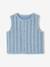 Gilet bébé sans manche denim fleurs stone - vertbaudet enfant 
