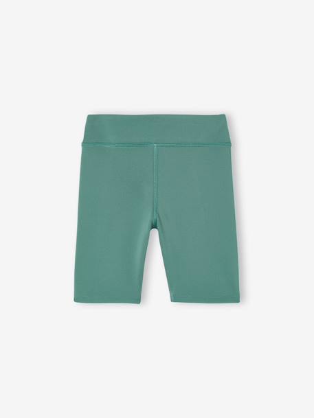Set van 2 sportieve fietsshorts voor meisjes groen+rozen - vertbaudet enfant 