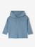 Pull à capuche bébé bleu jean+écru+tomette - vertbaudet enfant 