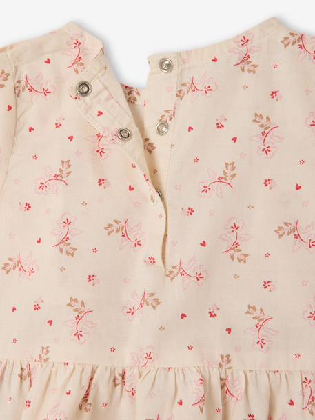 Ensemble short blouse bébé fille écru - vertbaudet enfant 