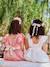 Robe cérémonie fille ceinture dorée blanc+blush - vertbaudet enfant 