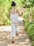 Ensemble pantalon haut bretelles blanc - vertbaudet enfant 