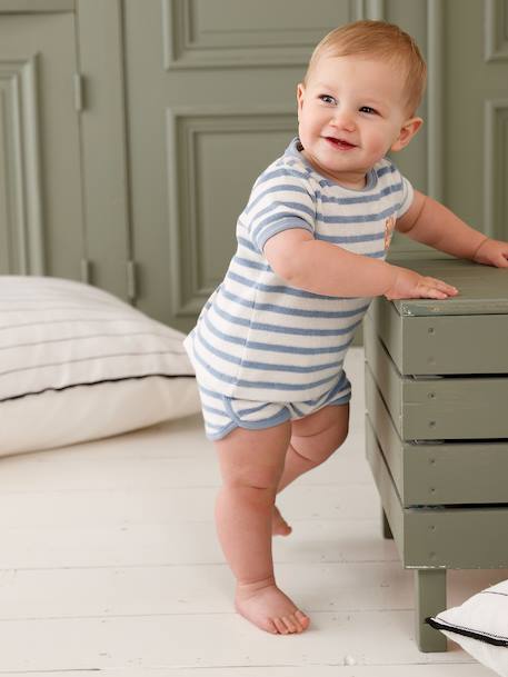Bébé-Ensemble bébé tee-shirt + short en éponge