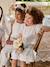 Robe patineuse fille bi-matière blanc - vertbaudet enfant 